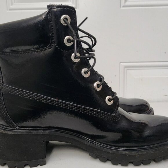 Timberland Women's Kinsley 6 Inch Waterproof Combat Boots Black  Size 6.5 NWOT - Picture 3 of 8